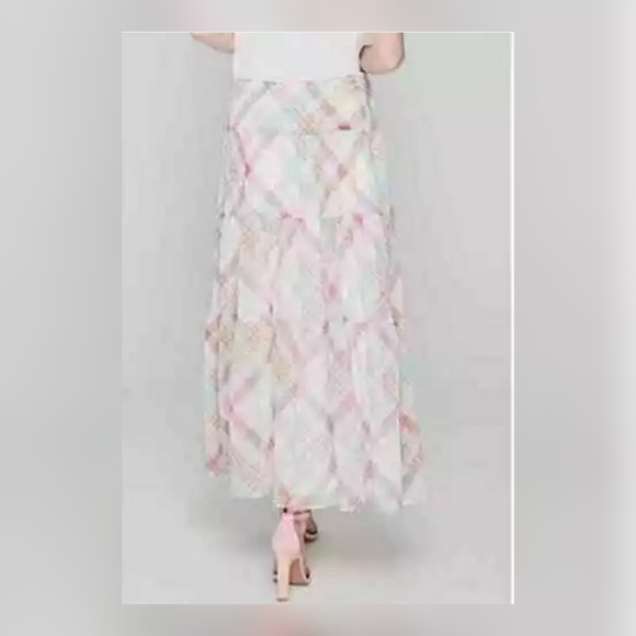 Lauren by Ralph Lauren Maxi Pauldine Plaid Skirt - Picture 4 of 4